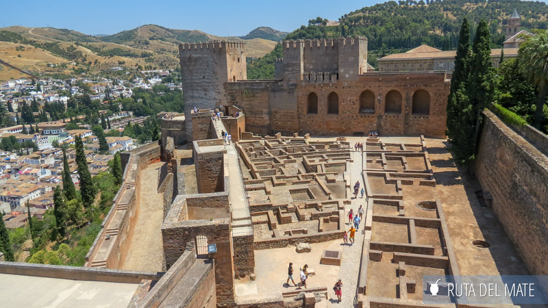 Interior of the Alhambra in Granada