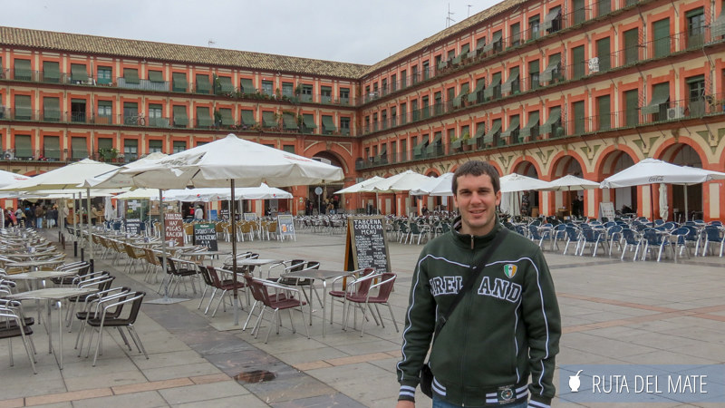 Juan in the Corredera square in Cordoba