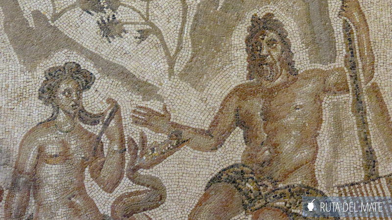 Large Geometric Mosaic in the Alcazar of Cordoba