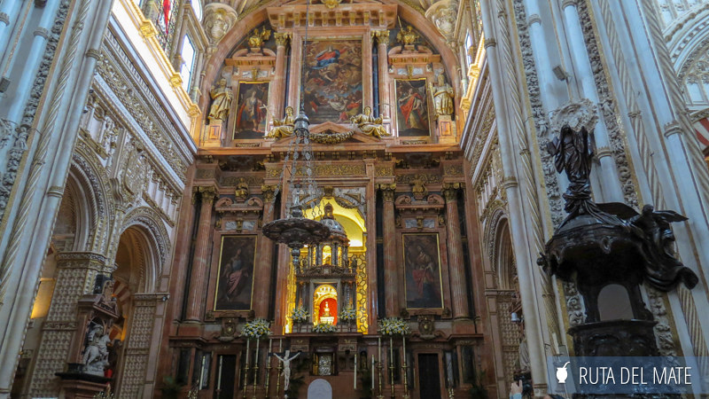 The high with its details of the Mosque-Cathedral of Cordoba