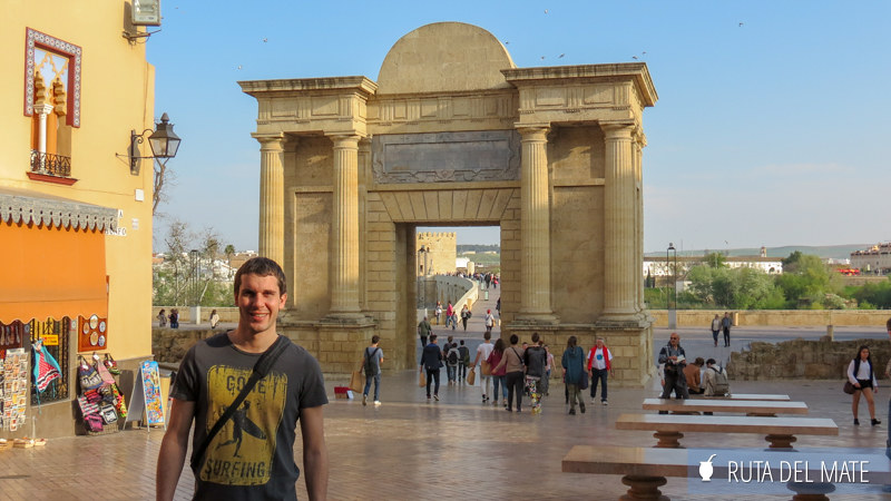 Juan next to the Puerta del Puente in Cordoba