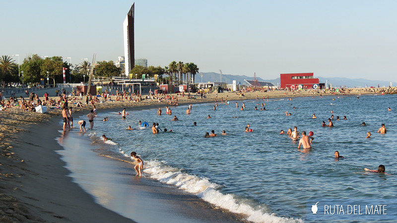 Las playa Mar Bella de Barcelona 