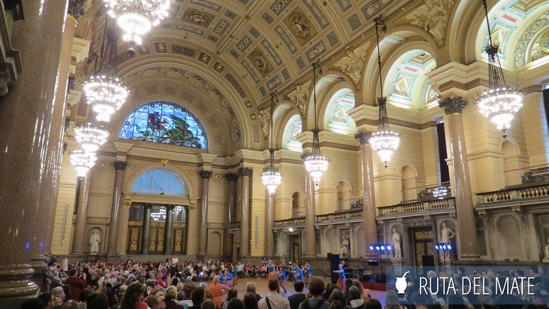 The interior of St. George Hall in Liverpool