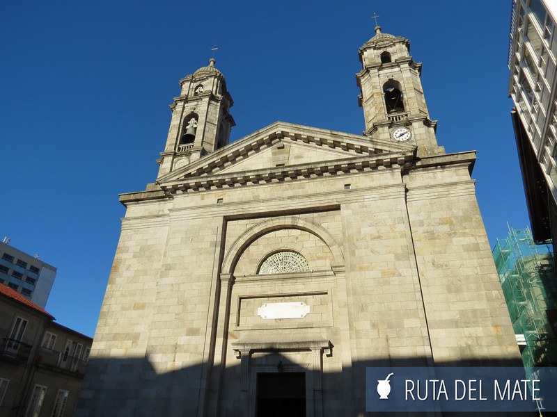 Fachada principal de la Concatedral de Santa María de Vigo