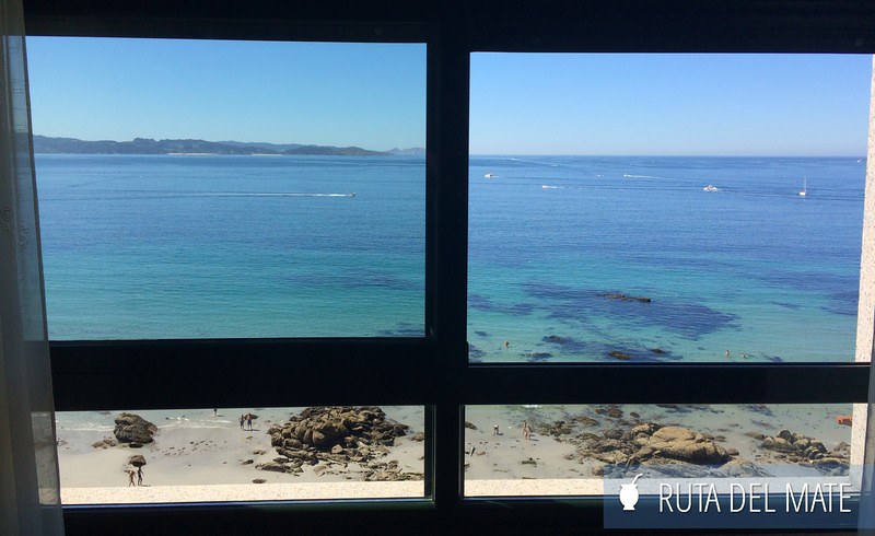 Vista desde nuestra habitación en el hotel Casa Aurita en Sanxenxo