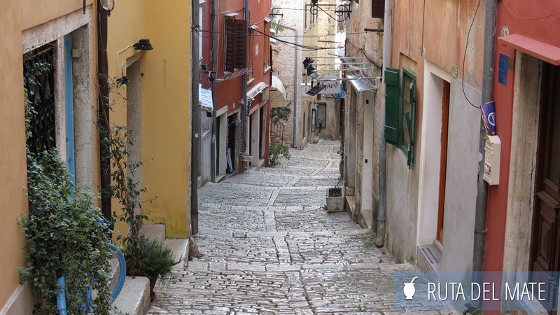 Downhill streets of Rovinj