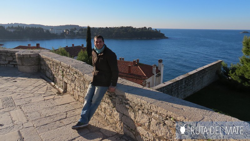 John on the viewing platform of St. Euphemia's Basilica in Rovinj