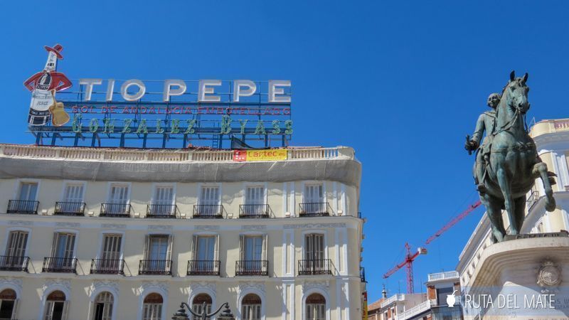 Tio Pepe's poster in the Plaza de Sol in Madrid