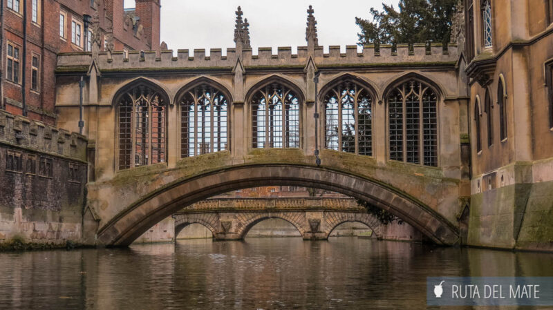 The Bridge of Sighs over the River Cam in Cambridge