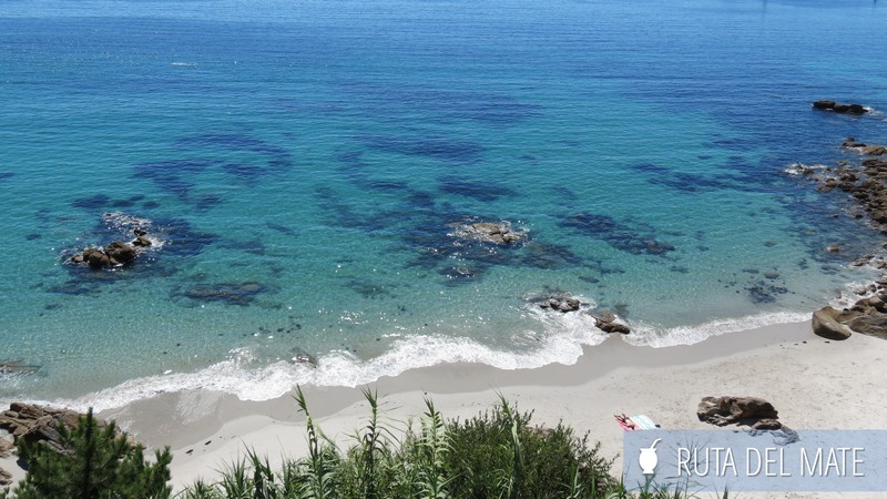 Playa de Sanxenxo, en las rías Baixas en Galicia