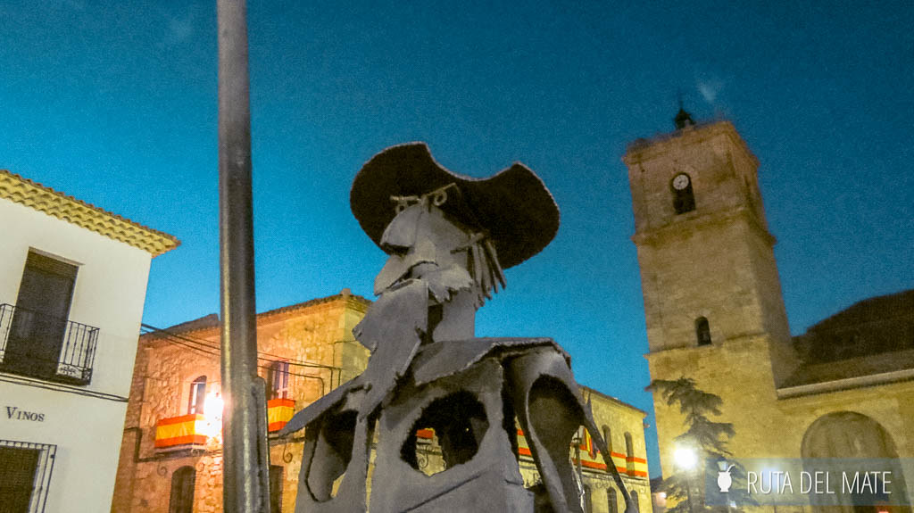 The monument to Don Quixote in El Toboso, where Dulcinea is from