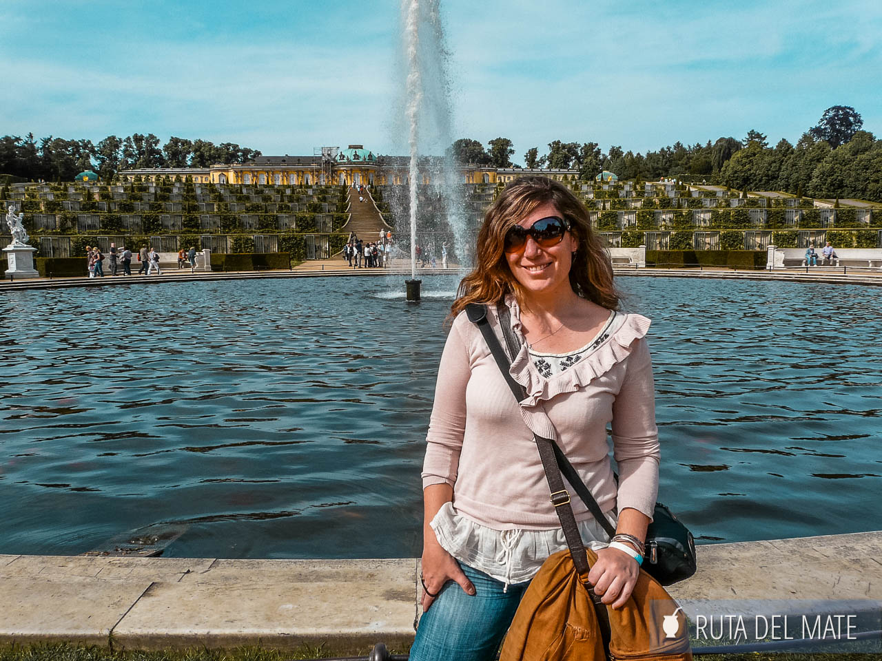 Flor en los jardines del Palacio Sanssouci en Postdam