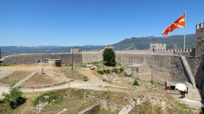 Interior de la Fortaleza de Samuel en Ohrid