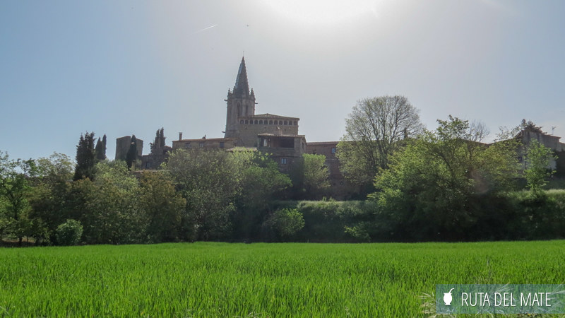 Panoramic view of Sant Martí Vell, with its church standing out