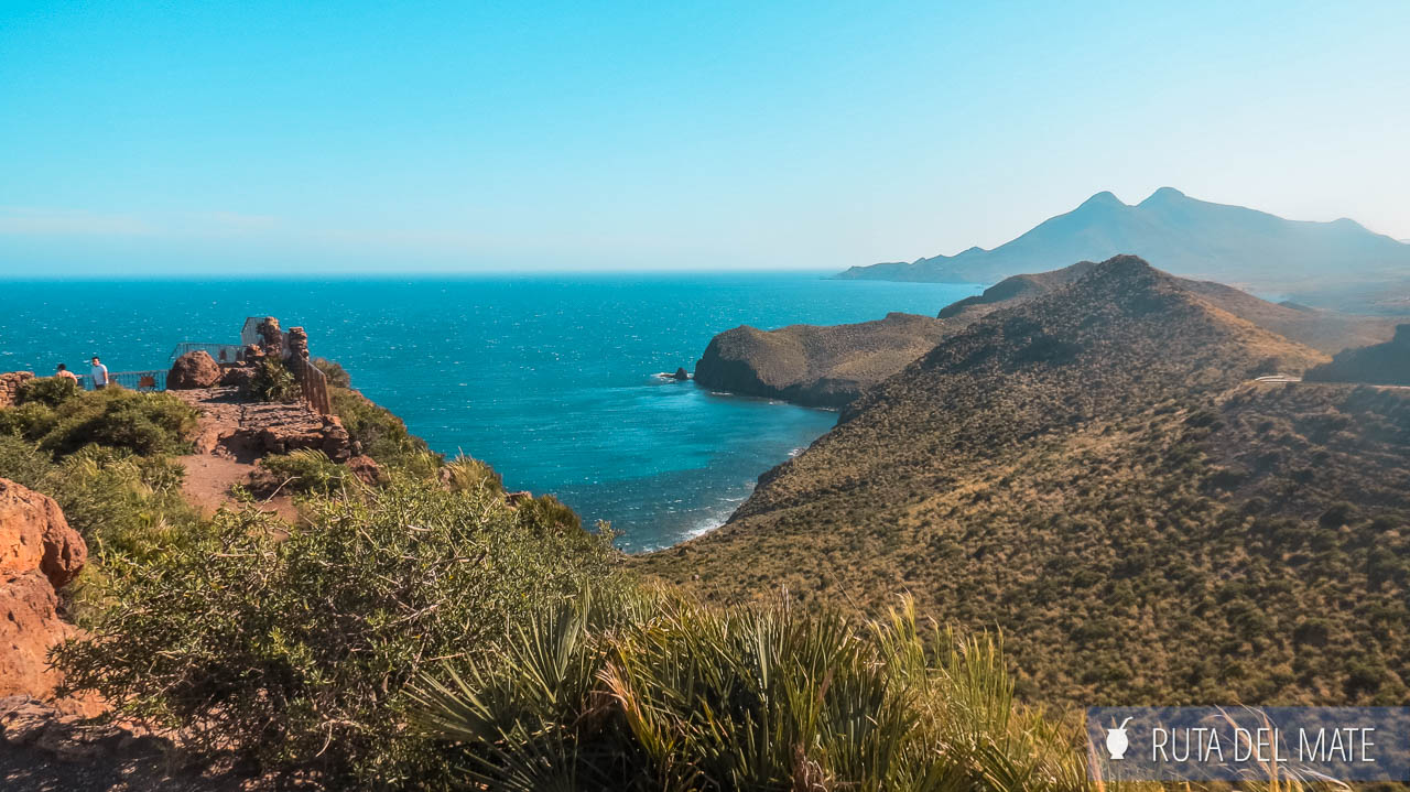 Vistas desde el Mirador de La Amatista en Cabo de Gata