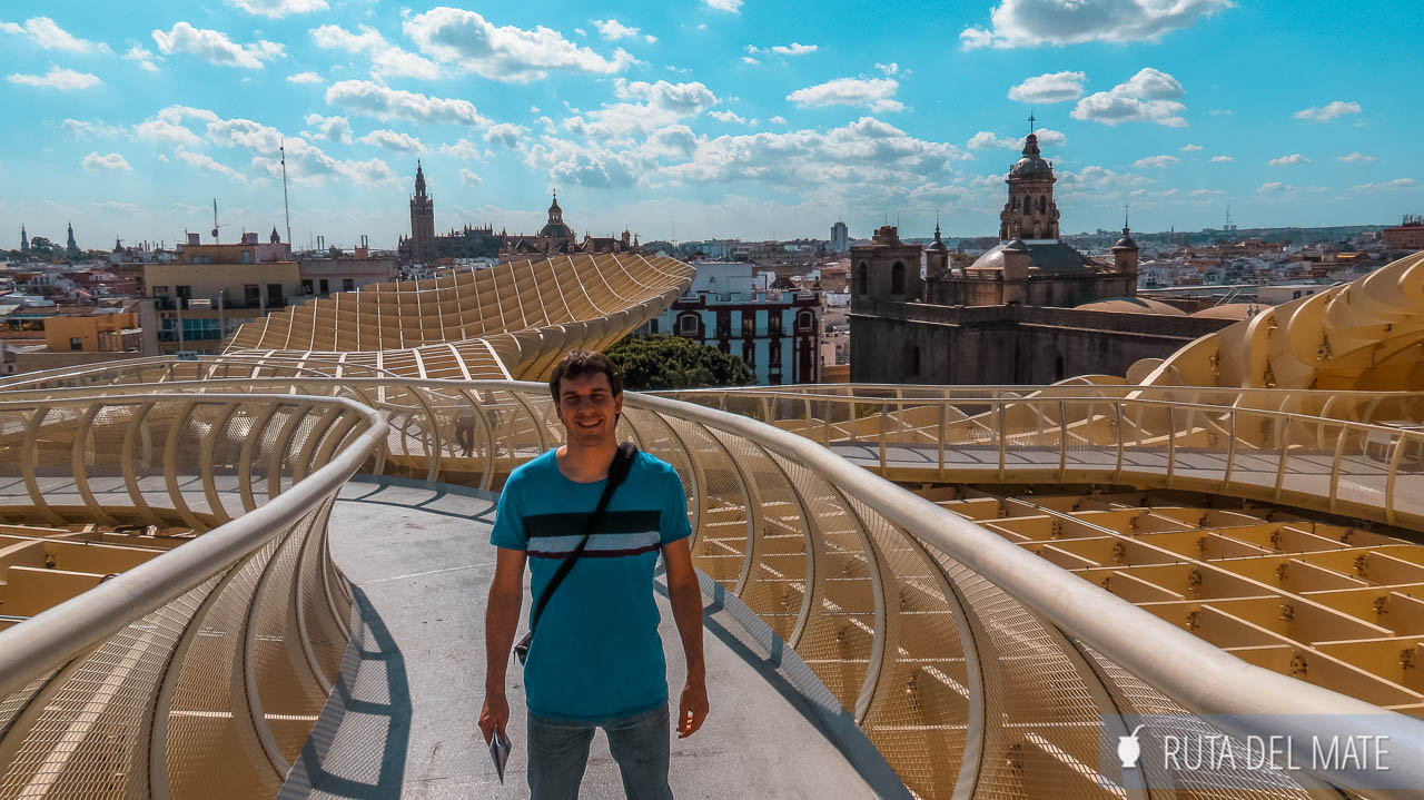 Juan on the paths of the Seville Setas