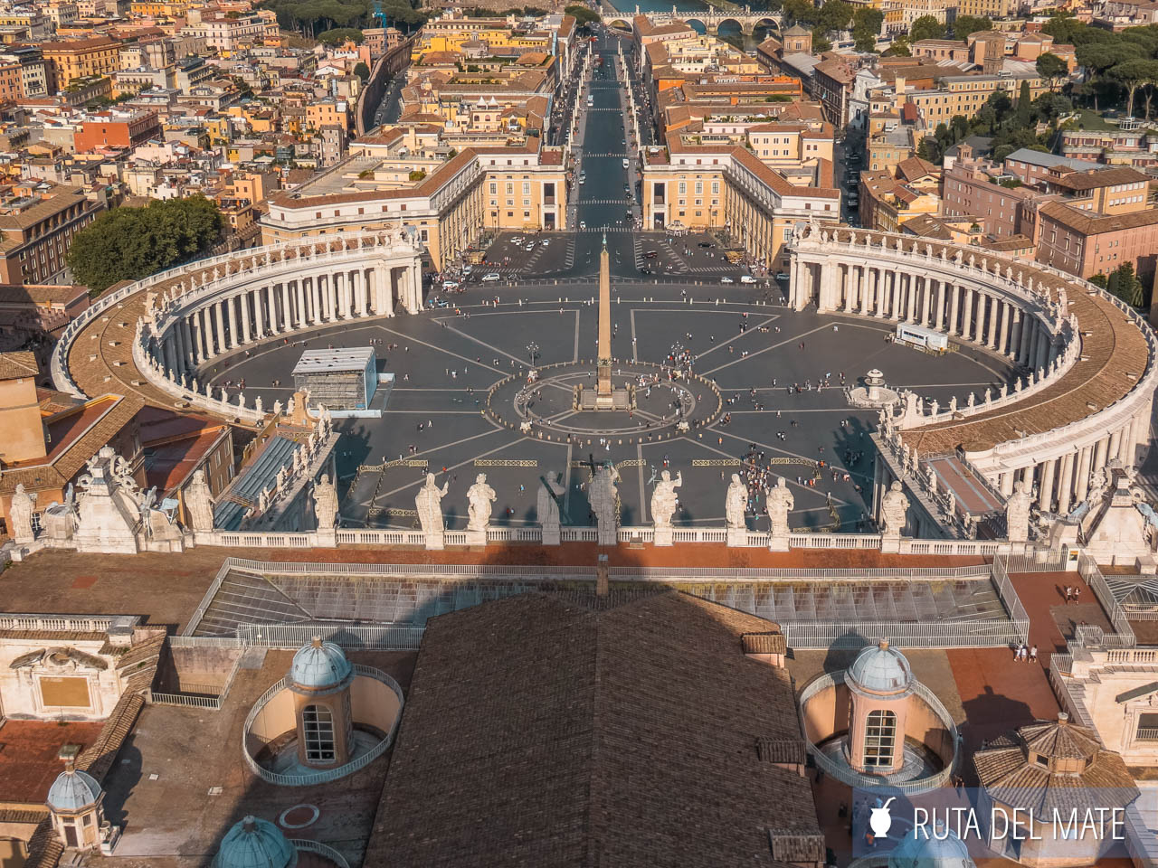 View from St. Peter's Basilica to Vatican Square