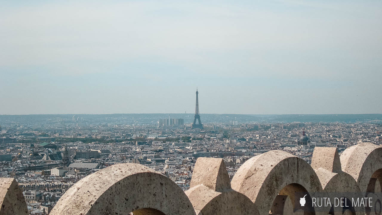 Free city views from Sacré-Cœur, one of our top Tips for Traveling to Paris on a Budget.