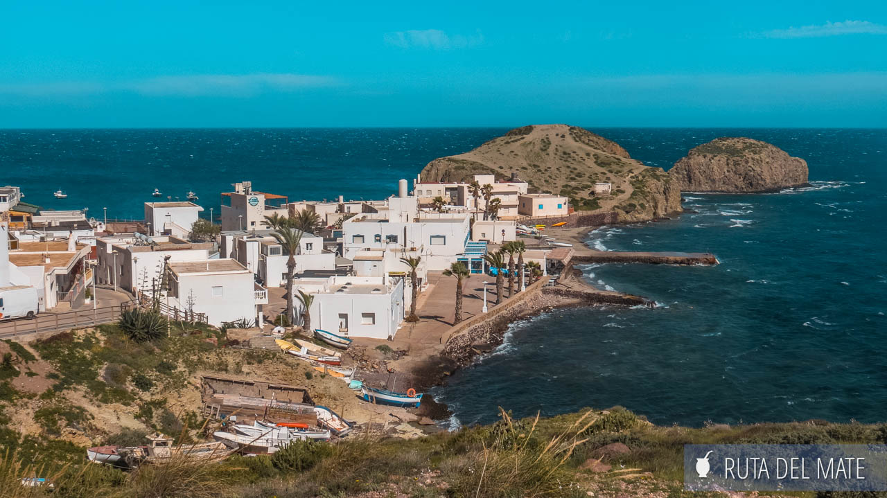 Vista panorámica de la Isla del Moro en Cabo de Gata